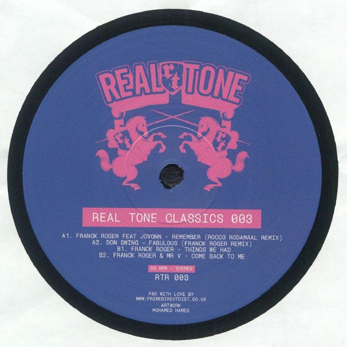 Franck Roger/Don Swing – Real Tone Classics 003 vinyl cover
